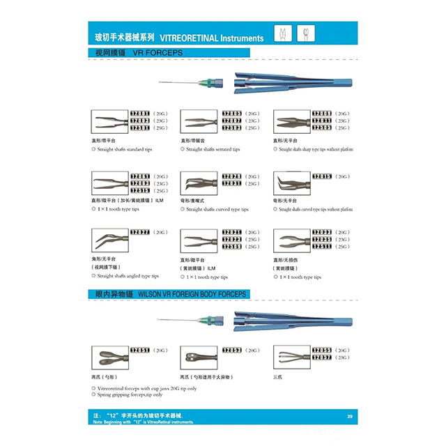 Vitreoretinal Instruments